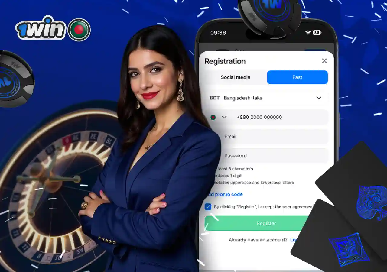 Use 1win Bangladesh promo code for welcome bonus